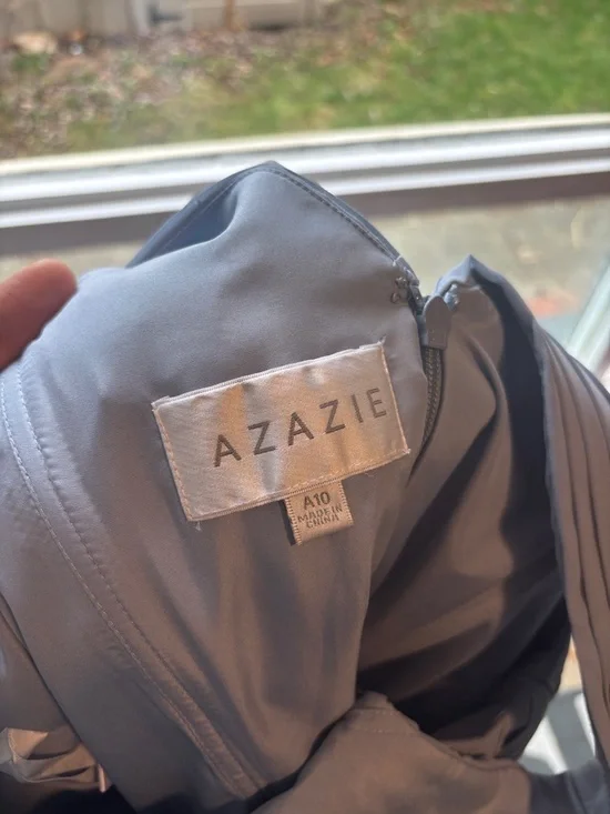 Flora Azazie Twilight Chiffon A-Line Bridesmaid Dress Size 10 β¨ New with Tag - Picture 15 of 16